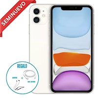 IPHONE 11 de 128 GB Blanco Reacondicionado + Regalo